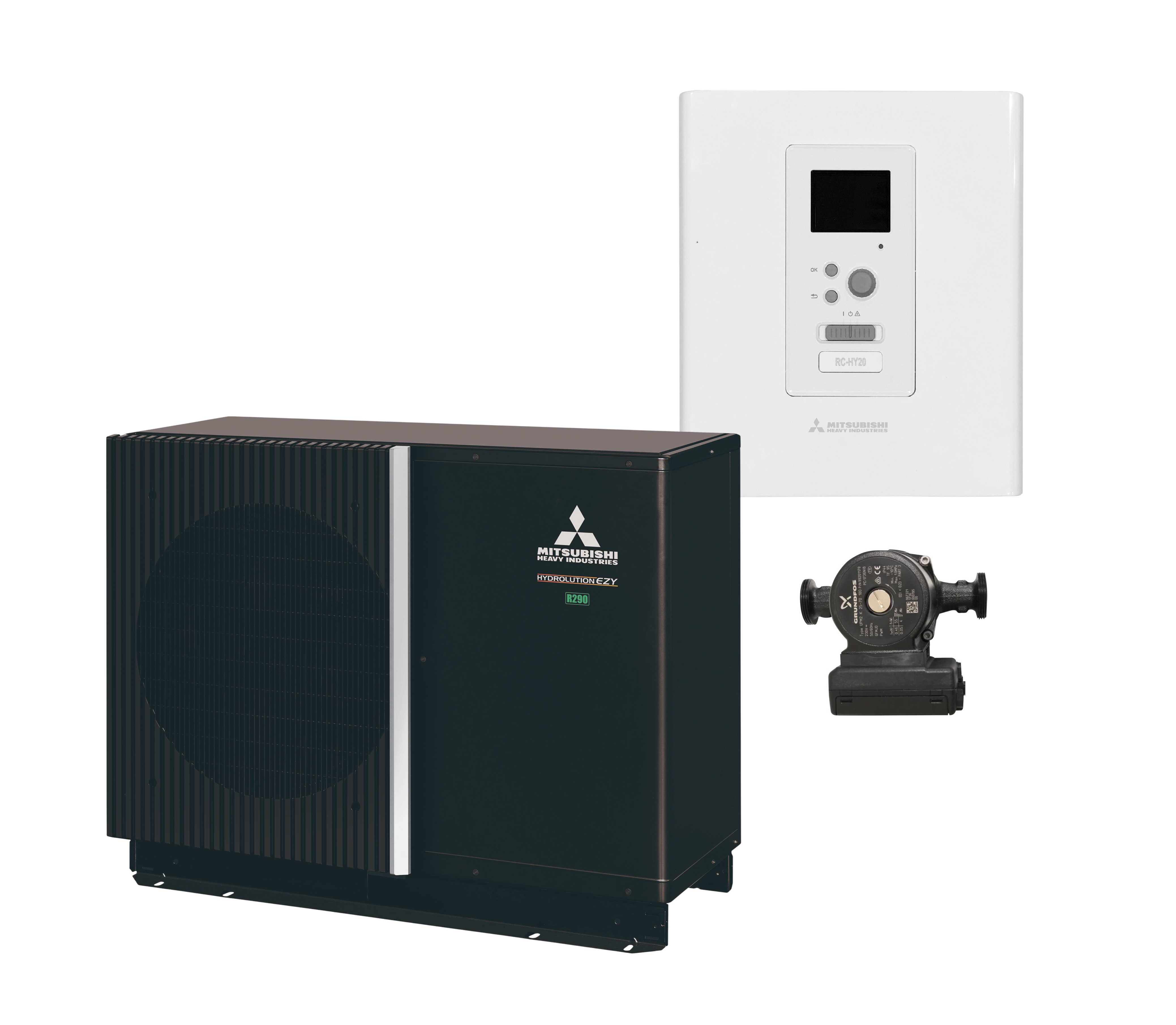 Mitsubishi Heavy Industries Hydrolution EZY 8 kW 1ph R290 ar automātiku siltumsūknis